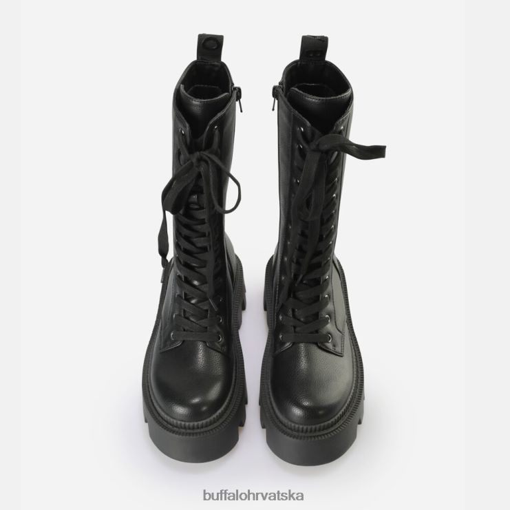 crno Buffalo flora laceup hi boot vegan |čizme TDD6T649